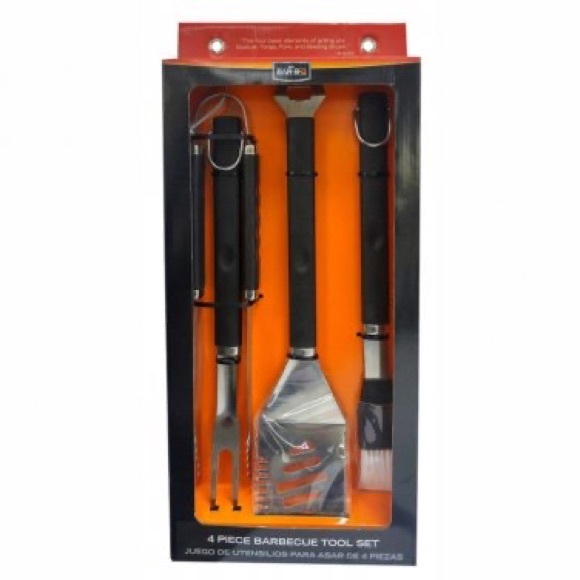 MR BAR-B-Q 4 Piece Barbecue Tool Set - Picture 2 of 2